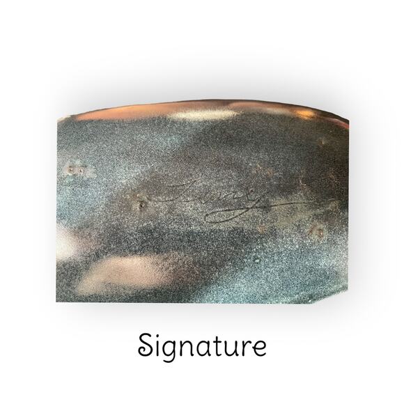 Art Pottery Signed Platter EUC - Picture 3 of 3